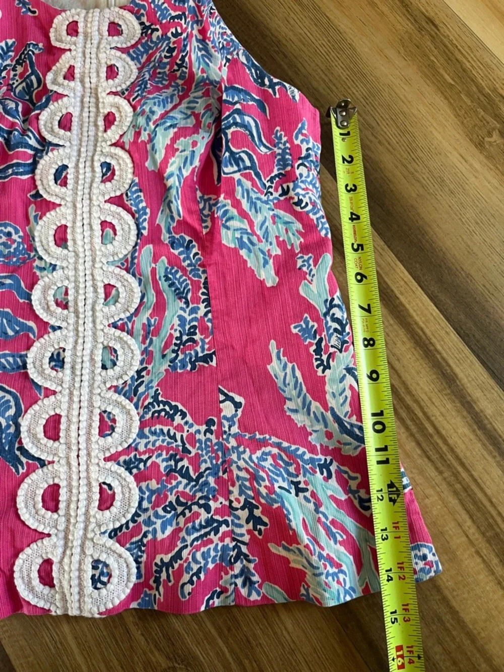 Lilly Pulitzer Annabelle Top in Capri Pink Samba size 10 - Picture 4 of 6